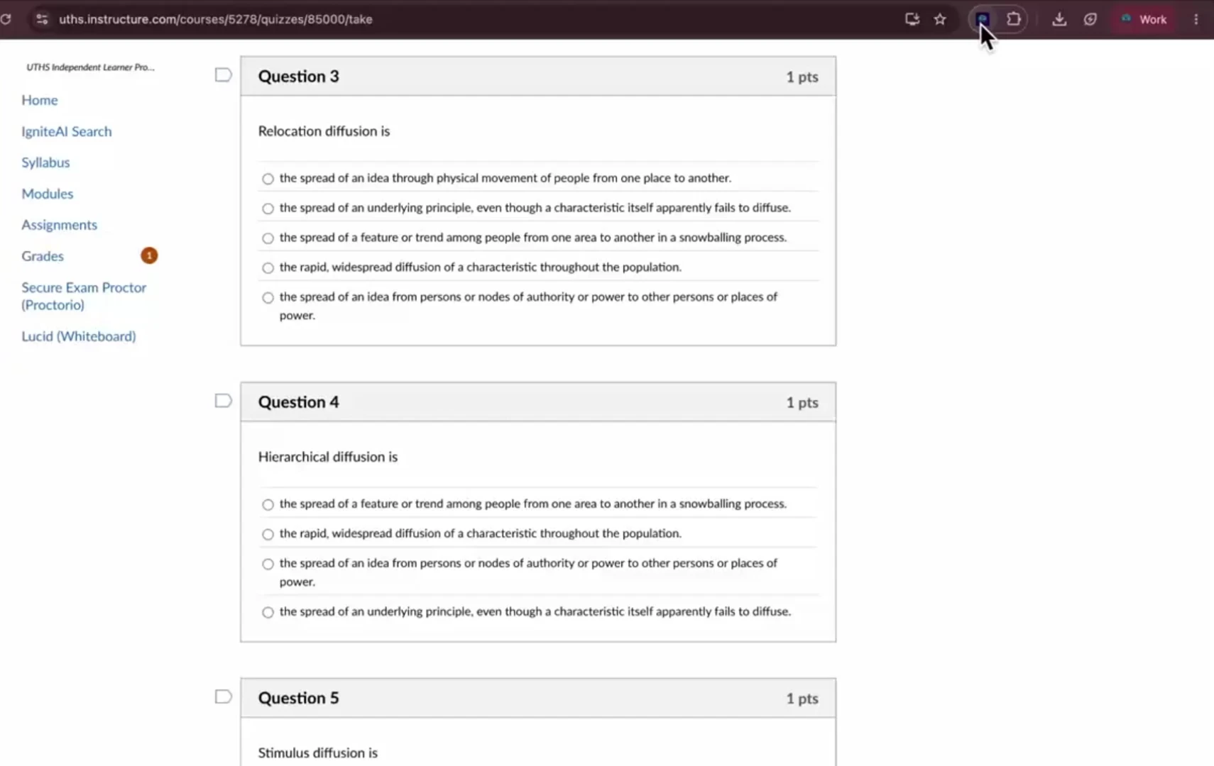 QuizMate Chrome extension demo